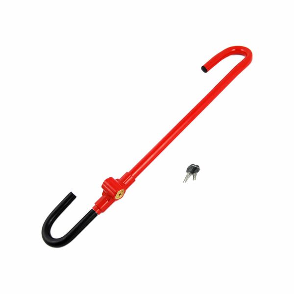 Αντικλεπτικό Ατσάλινο Μπαστούνι Τιμονιού Αυτοκινήτου με Κλειδιά Universal Κόκκινο Αντικλεπτικό Ατσάλινο Μπαστούνι Τιμονιού Αυτοκινήτου με Κλειδιά Universal Κόκκινο