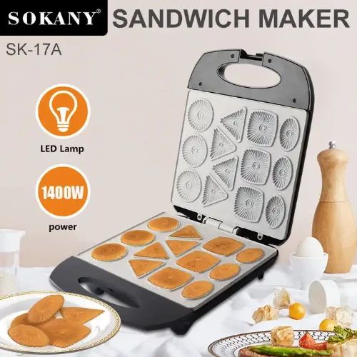 Αντικολλητική Συσκευή Παρασκευής Μπισκότων 13 Θέσεων 220V 1400W Sokany Αντικολλητική Συσκευή Παρασκευής Μπισκότων 13 Θέσεων 220V 1400W Sokany