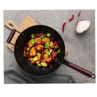 Αντικολλητικό Τηγάνι Γουόκ με Ξύλινη Λαβή 32x60cm Αντικολλητικό Τηγάνι Γουόκ με Ξύλινη Λαβή 32x60cm