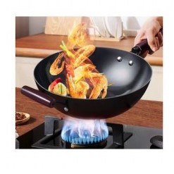 Αντικολλητικό Τηγάνι Γουόκ με Ξύλινη Λαβή 32x60cm Αντικολλητικό Τηγάνι Γουόκ με Ξύλινη Λαβή 32x60cm