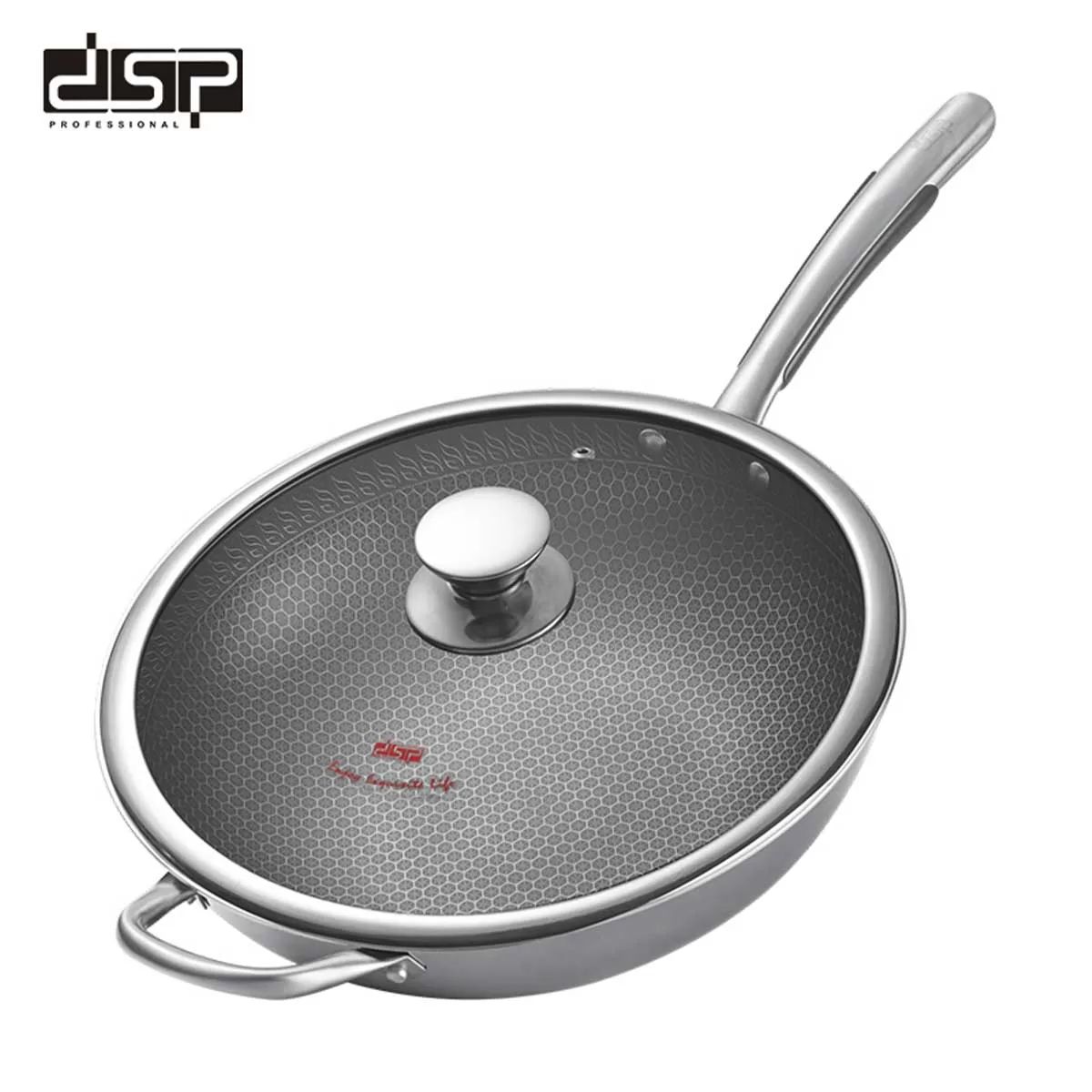Αντικολλητικό Τηγάνι Wok Pan με Αποσπώμενες Πλάκες και Καπάκι 32cm DSP Αντικολλητικό Τηγάνι Wok Pan με Αποσπώμενες Πλάκες και Καπάκι 32cm DSP