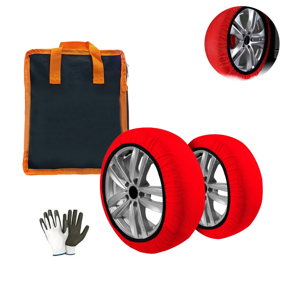 Αντιολισθητικές Υφασμάτινες Χιονοκουβέρτες Προστασίας Αυτοκινήτου Κόκκινο Χρώμα 2 Τεμάχια Αντιολισθητικές Υφασμάτινες Χιονοκουβέρτες Προστασίας Αυτοκινήτου Κόκκινο Χρώμα 2 Τεμάχια