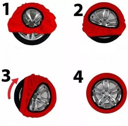 Αντιολισθητικές Υφασμάτινες Χιονοκουβέρτες Προστασίας Αυτοκινήτου Large Κόκκινο Χρώμα 2 Τεμάχια Αντιολισθητικές Υφασμάτινες Χιονοκουβέρτες Προστασίας Αυτοκινήτου Large Κόκκινο Χρώμα 2 Τεμάχια