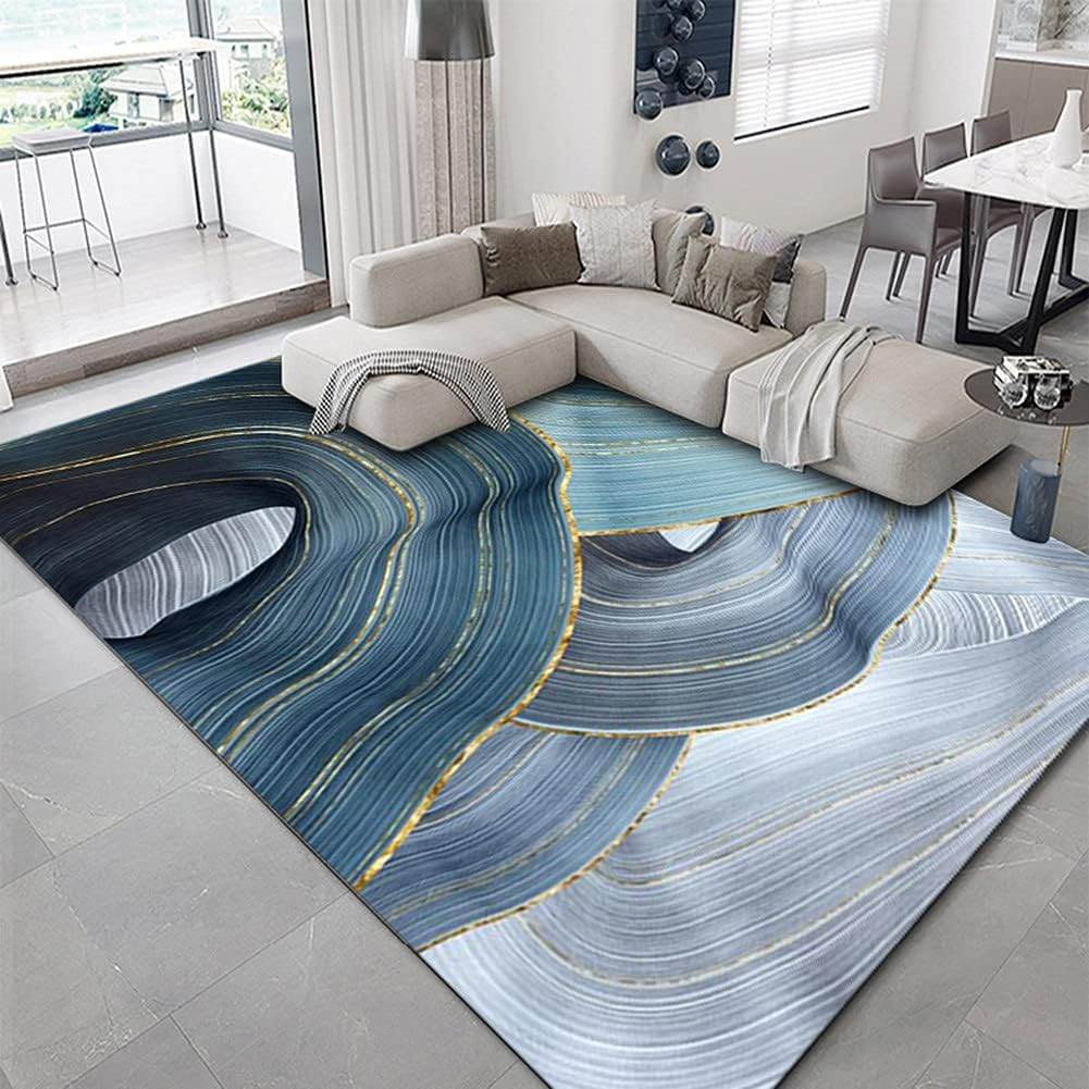 Υψηλής Ποιότητας Αντιολισθητικό και Υποαλλεργικό Χαλί με Τρισδιάστατο Αφηρημένο Σχέδιο-Abstract και Κρόσσια σε Γκρι – Γαλάζιο Χρώμα 290x200εκ Υψηλής Ποιότητας Αντιολισθητικό και Υποαλλεργικό Χαλί με Τρισδιάστατο Αφηρημένο Σχέδιο-Abstract και Κρόσσια σε Γκρι – Γαλάζιο Χρώμα 290x200εκ