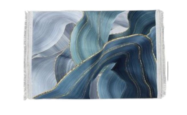 Υψηλής Ποιότητας Αντιολισθητικό και Υποαλλεργικό Χαλί με Τρισδιάστατο Αφηρημένο Σχέδιο-Abstract και Κρόσσια σε Γκρι – Γαλάζιο Χρώμα 290x200εκ Υψηλής Ποιότητας Αντιολισθητικό και Υποαλλεργικό Χαλί με Τρισδιάστατο Αφηρημένο Σχέδιο-Abstract και Κρόσσια σε Γκρι – Γαλάζιο Χρώμα 290x200εκ