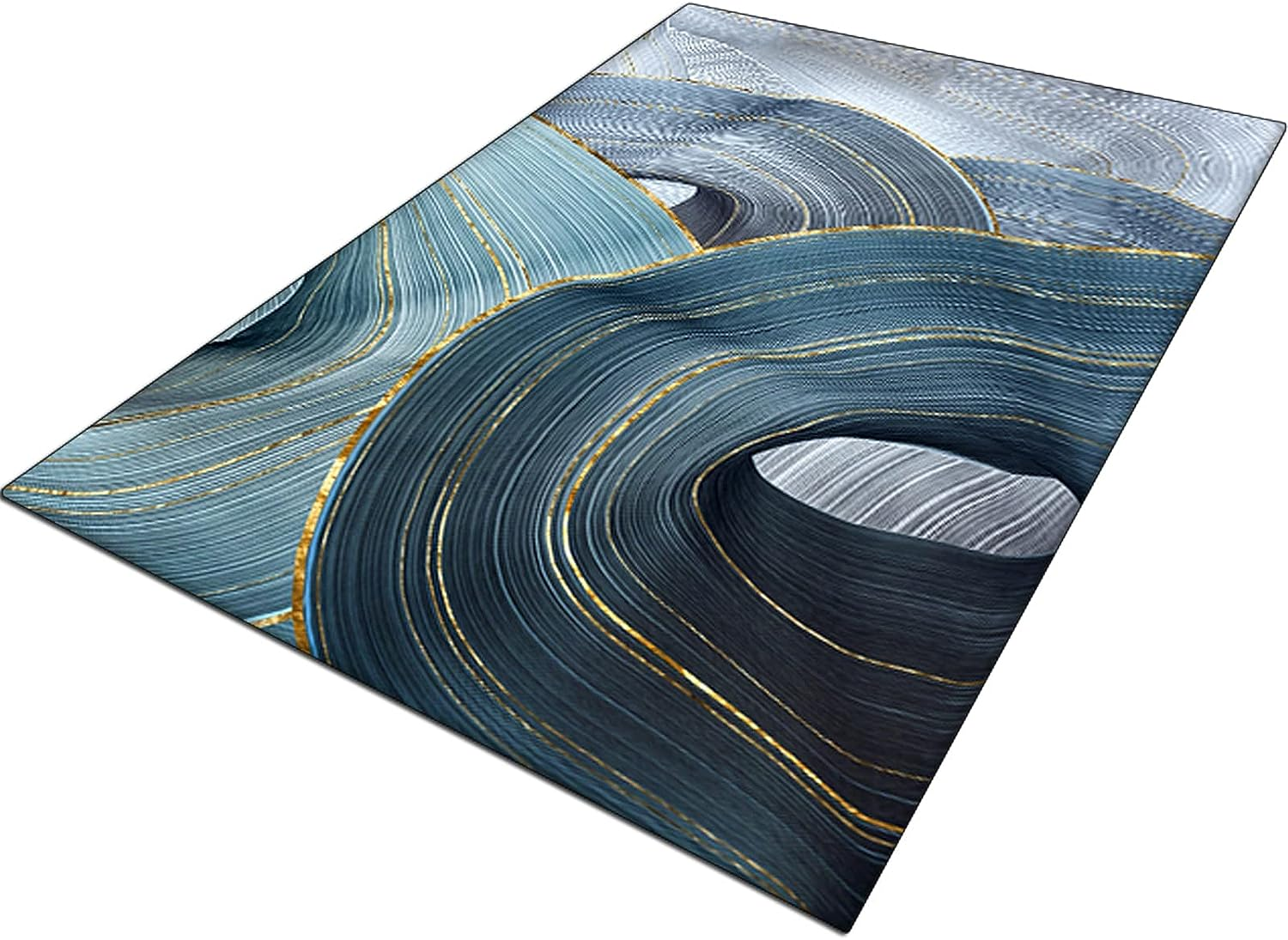 Υψηλής Ποιότητας Αντιολισθητικό και Υποαλλεργικό Χαλί με Τρισδιάστατο Αφηρημένο Σχέδιο-Abstract και Κρόσσια σε Γκρι – Γαλάζιο Χρώμα 290x200εκ Υψηλής Ποιότητας Αντιολισθητικό και Υποαλλεργικό Χαλί με Τρισδιάστατο Αφηρημένο Σχέδιο-Abstract και Κρόσσια σε Γκρι – Γαλάζιο Χρώμα 290x200εκ