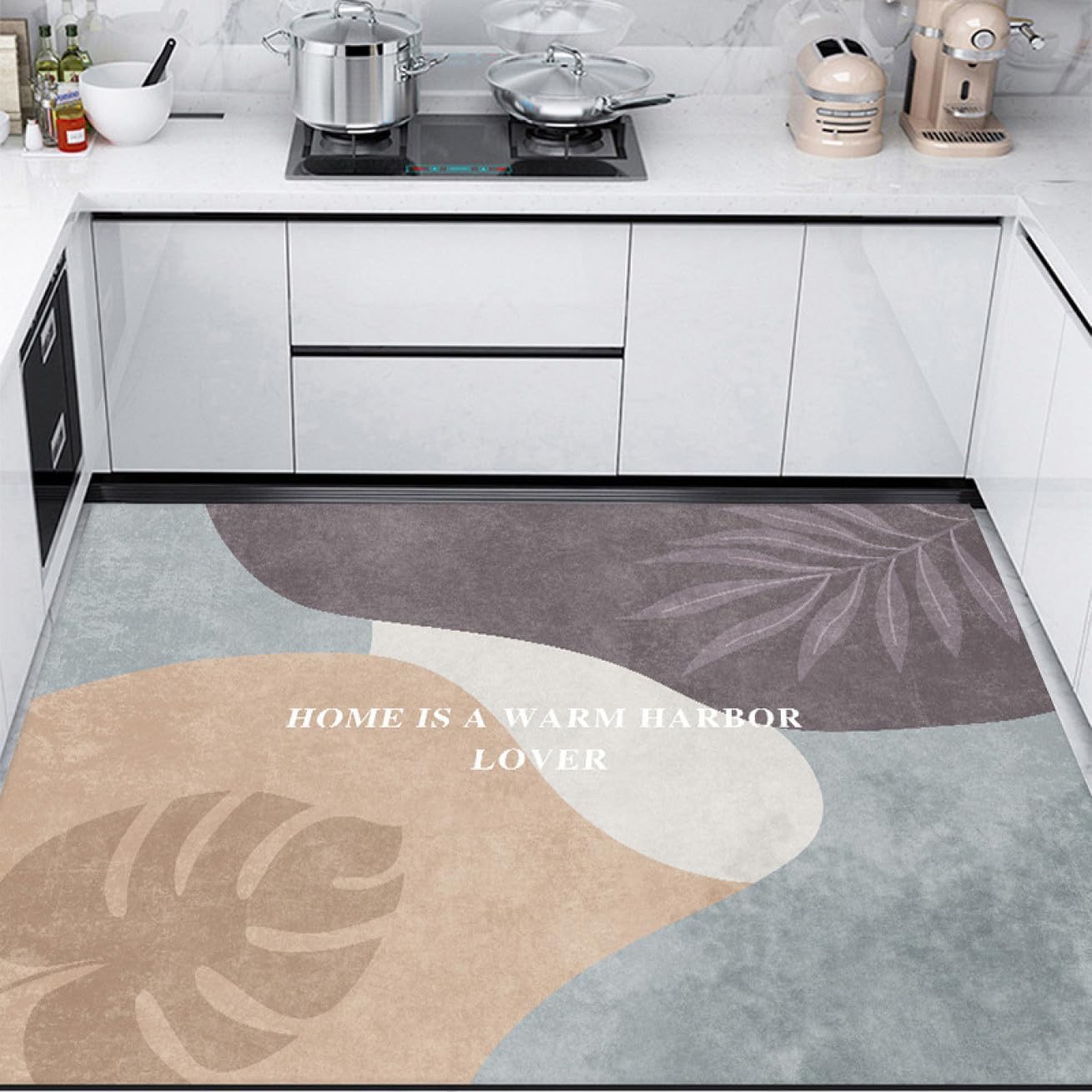 Αντιολισθητικό Χαλί Μοκέτα Σχέδιο Φτέρη 230x160εκ. Αντιολισθητικό Χαλί Μοκέτα Σχέδιο Φτέρη 230x160εκ.