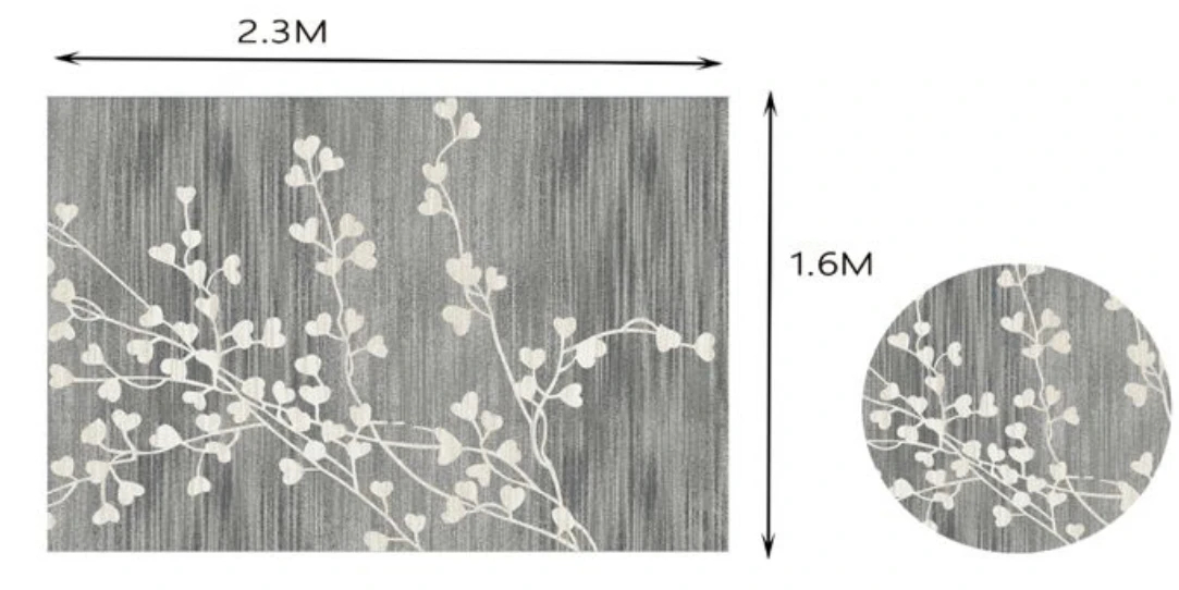 Αντιολισθητικό Χαλί Μοκέτα Σχέδιο Λουλούδια 230x160εκ. Αντιολισθητικό Χαλί Μοκέτα Σχέδιο Λουλούδια 230x160εκ.
