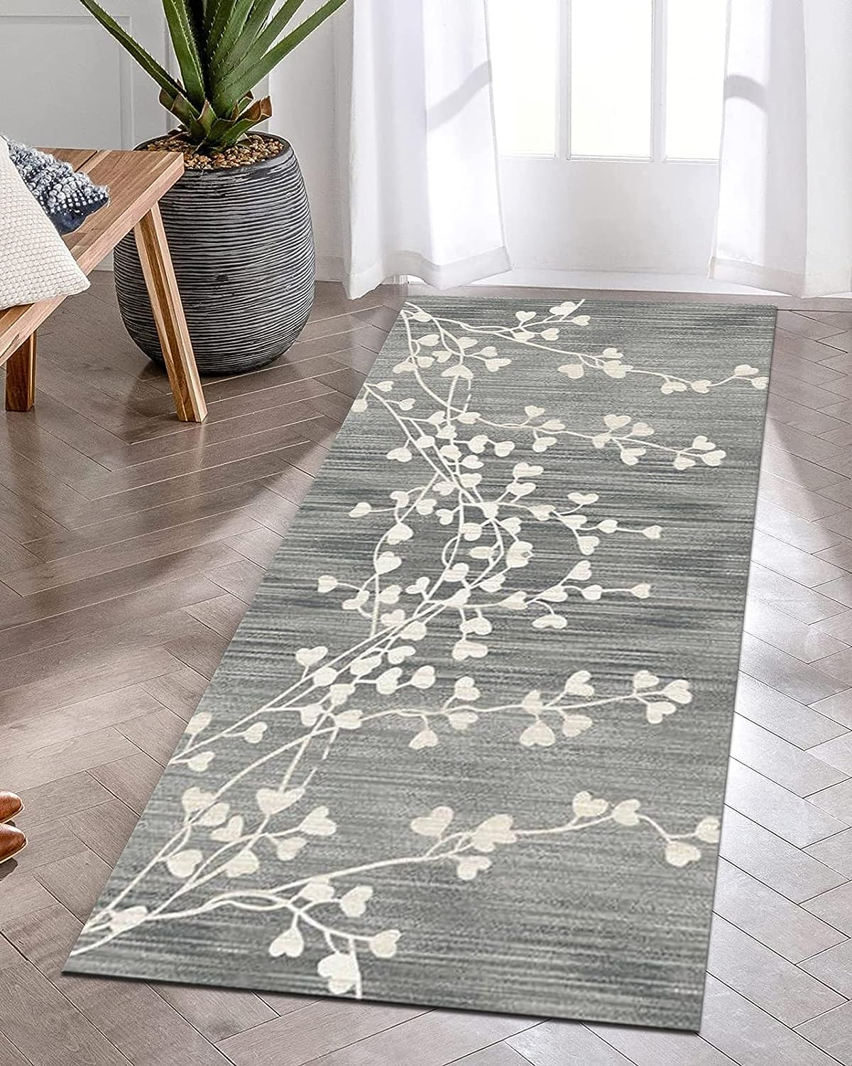 Αντιολισθητικό Χαλί Μοκέτα Σχέδιο Λουλούδια 230x160εκ. Αντιολισθητικό Χαλί Μοκέτα Σχέδιο Λουλούδια 230x160εκ.