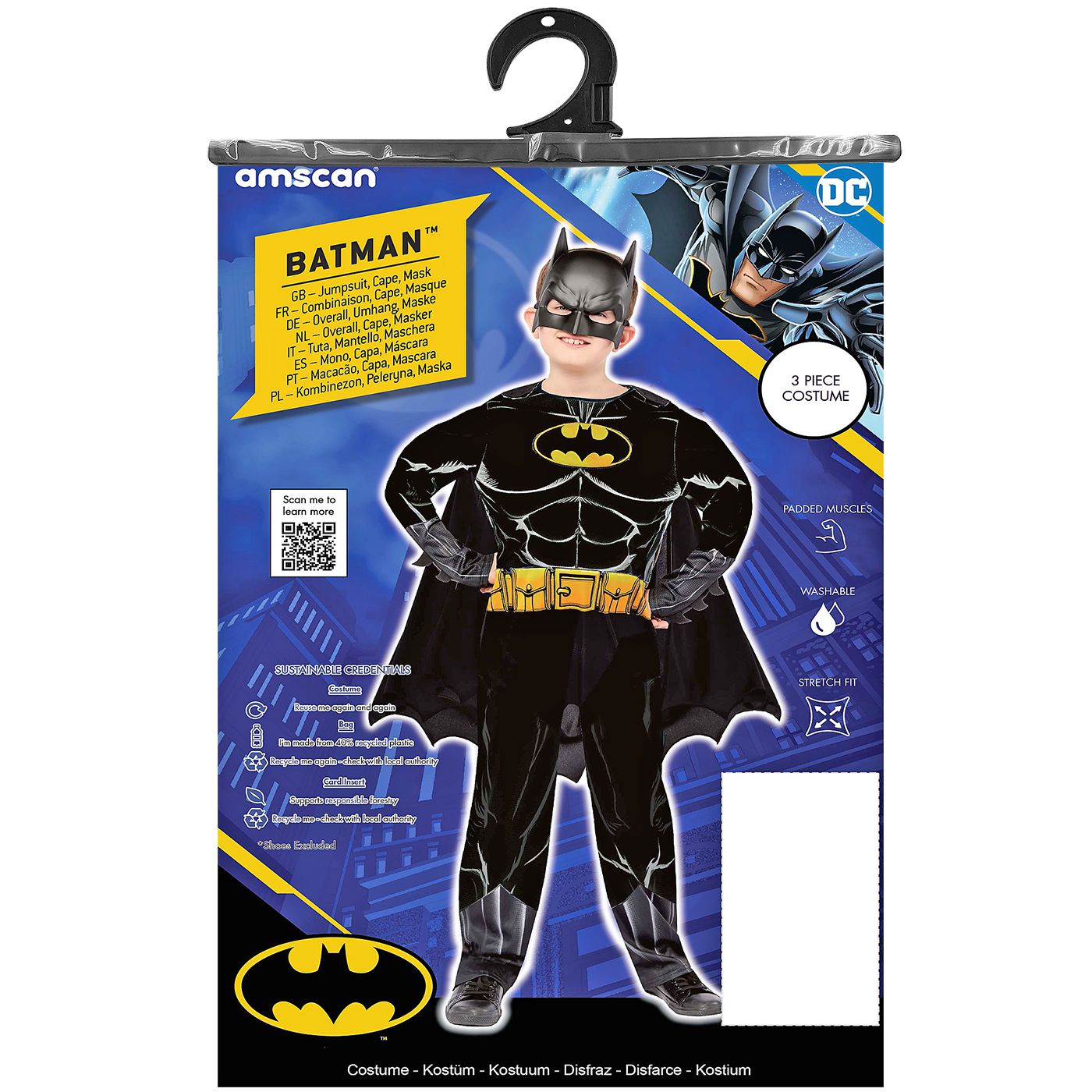 Αποκριάτικη Παιδική Στολή BATMAN Deluxe Αποκριάτικη Παιδική Στολή BATMAN Deluxe