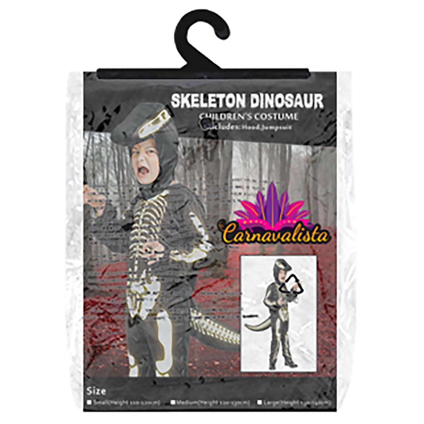 Αποκριάτικη Παιδική Στολή Skeleton Dinosaur Αποκριάτικη Παιδική Στολή Skeleton Dinosaur