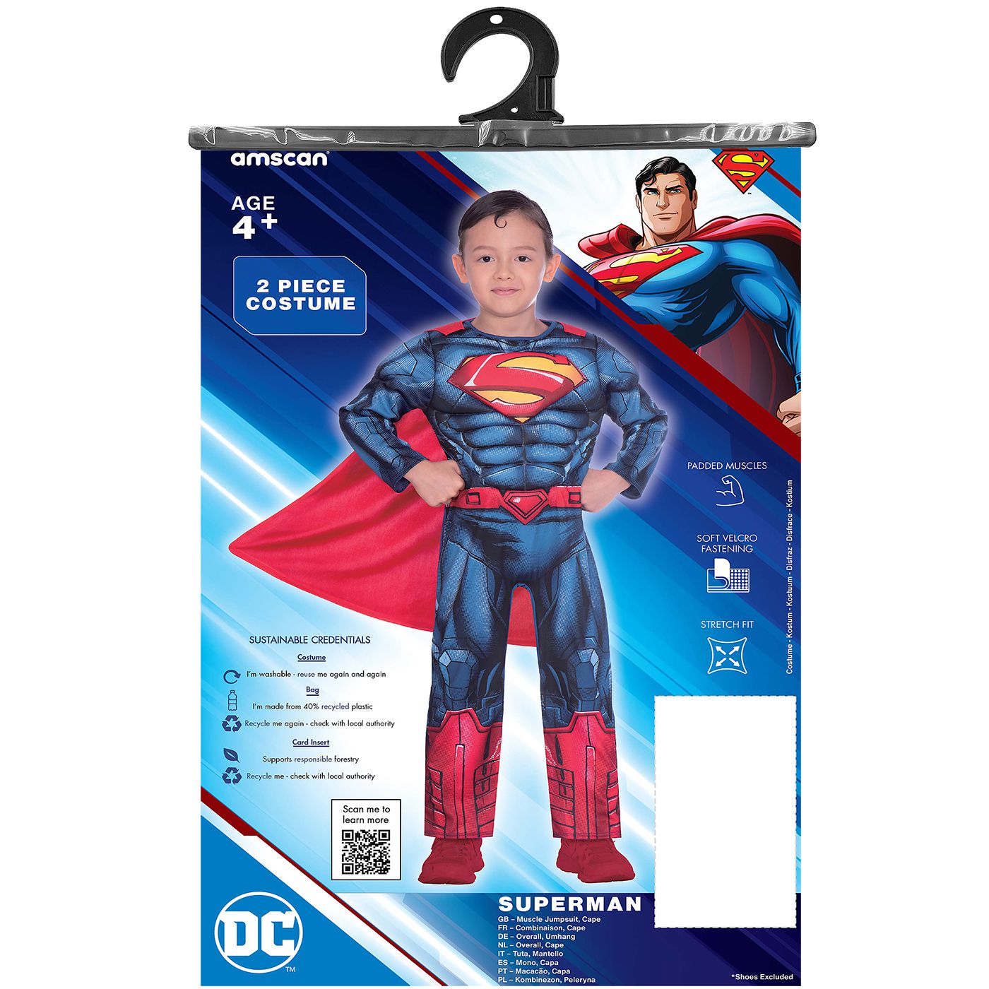 Αποκριάτικη Παιδική Στολή SUPERMAN Deluxe Αποκριάτικη Παιδική Στολή SUPERMAN Deluxe