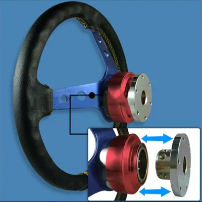 Αποσπώμενος Κώνος Τιμονιού με Μηχανισμό Ball-Lock & Fast Detach για Αγωνιστικά Αυτοκίνητα - Μαύρο Αποσπώμενος Κώνος Τιμονιού με Μηχανισμό Ball-Lock & Fast Detach για Αγωνιστικά Αυτοκίνητα - Μαύρο