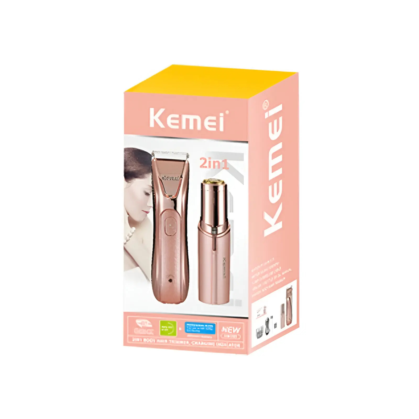 Αποτριχωτική Συσκευή Σώματος 2 σε 1 για Γυναίκες Kemei Αποτριχωτική Συσκευή Σώματος 2 σε 1 για Γυναίκες Kemei