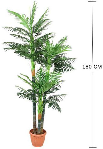 Arecus 180cm Μεγάλο Πυκνό Τεχνητό Διακοσμητικό Φυτό Φοίνικας Αρέκα σε Μαύρη Γλάστρα 1,8m Arecus 180cm Μεγάλο Πυκνό Τεχνητό Διακοσμητικό Φυτό Φοίνικας Αρέκα σε Μαύρη Γλάστρα 1,8m