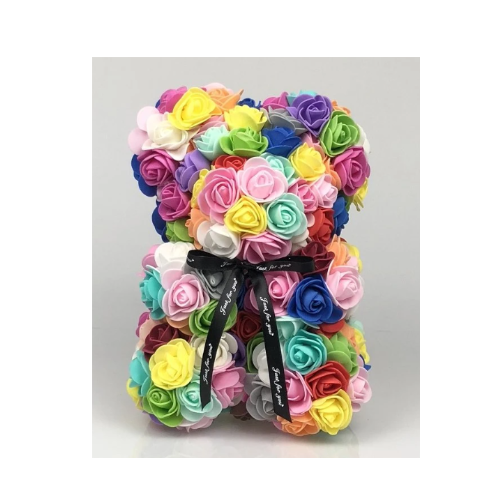 Αρκουδάκι από Τεχνητά Βιοδιασπώμενα Τριαντάφυλλα σε Συσκευασία Δώρου Πολύχρωμο Rose Bear 25εκ. Αρκουδάκι από Τεχνητά Βιοδιασπώμενα Τριαντάφυλλα σε Συσκευασία Δώρου Πολύχρωμο Rose Bear 25εκ.