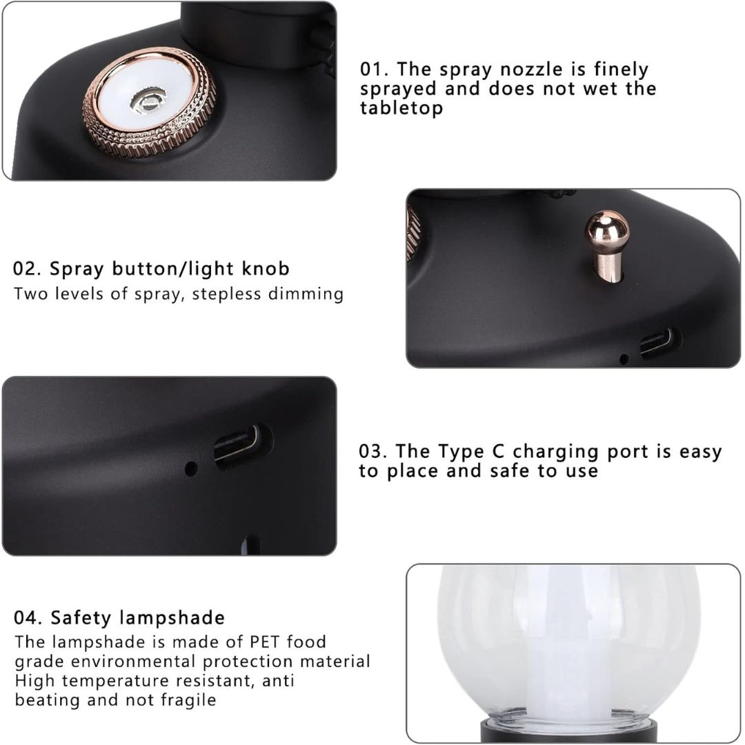 ARlight Επιτραπέζιο Διακοσμητικό Φωτιστικό σε Μαύρο Χρώμα ARlight Επιτραπέζιο Διακοσμητικό Φωτιστικό σε Μαύρο Χρώμα