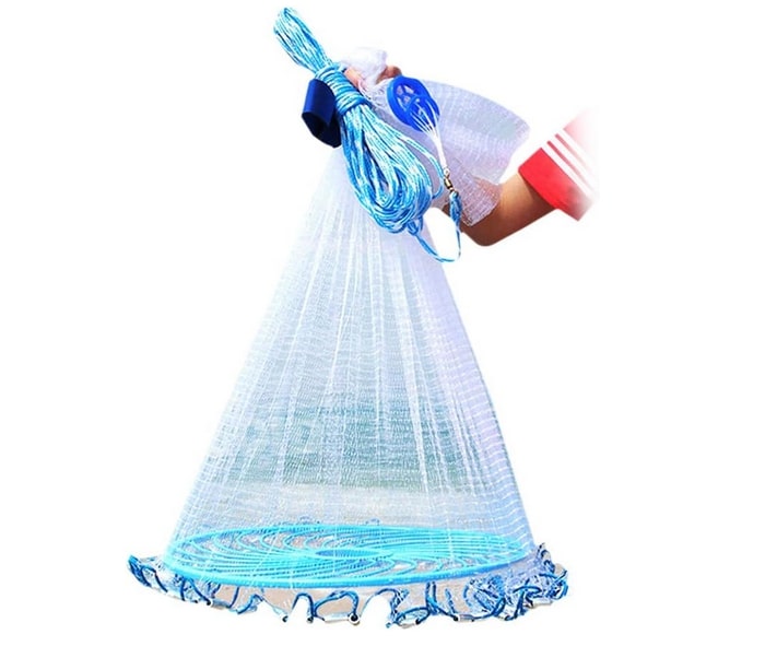 Αρματωμένο Πεζόβολο με Στεφάνι 2,1m & Κρυσταλιζέ Δίχτυ Ψαρέματος Αρματωμένο Πεζόβολο με Στεφάνι 2,1m & Κρυσταλιζέ Δίχτυ Ψαρέματος