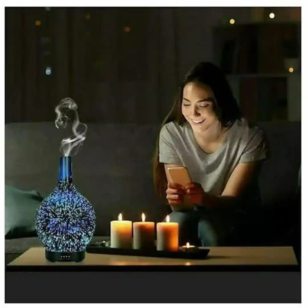 Αρωματικό Χώρου με 7 Xρώματα LED 120ml - Συσκευή Αρωματοθεραπείας Andowl Αρωματικό Χώρου με 7 Xρώματα LED 120ml - Συσκευή Αρωματοθεραπείας Andowl