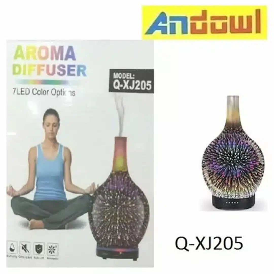 Αρωματικό Χώρου με 7 Xρώματα LED 120ml - Συσκευή Αρωματοθεραπείας Andowl Αρωματικό Χώρου με 7 Xρώματα LED 120ml - Συσκευή Αρωματοθεραπείας Andowl