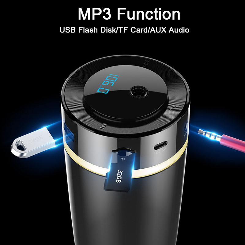 Αρωματικός Υγραντήρας Αυτοκινήτου με Ηχείο - Bluetooth - Handsfree & LED - Car Diffuser Humidifier Aromatotherapy Αρωματικός Υγραντήρας Αυτοκινήτου με Ηχείο - Bluetooth - Handsfree & LED - Car Diffuser Humidifier Aromatotherapy