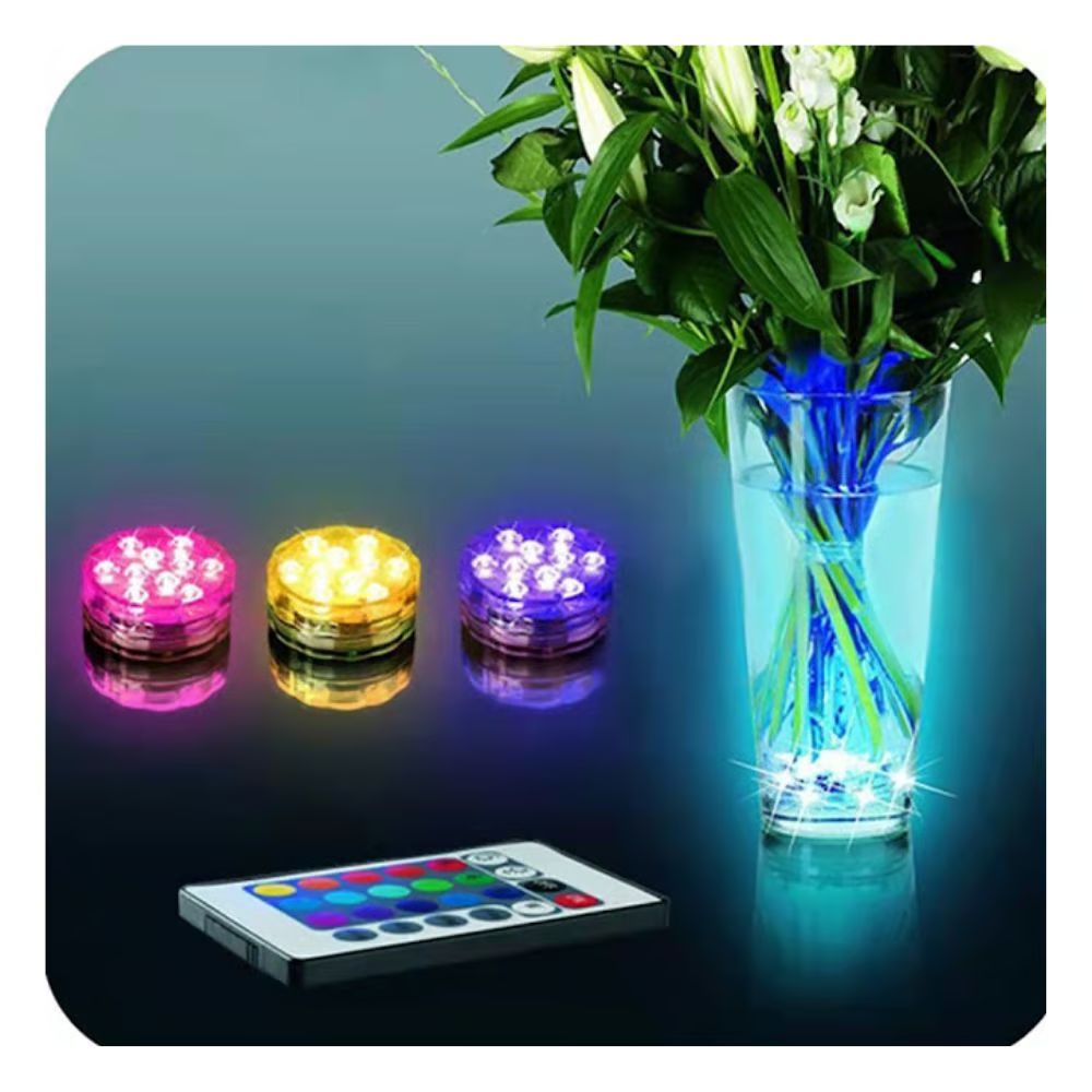 Arrango Αδιάβροχη Υποβρύχια Λάμπα με 10 LED RGB και Τηλεχειριστήριο Arrango Αδιάβροχη Υποβρύχια Λάμπα με 10 LED RGB και Τηλεχειριστήριο