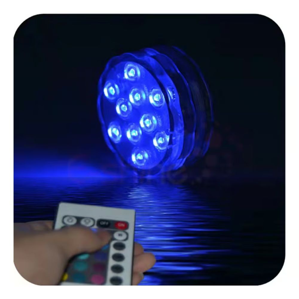 Arrango Αδιάβροχη Υποβρύχια Λάμπα με 10 LED RGB και Τηλεχειριστήριο Arrango Αδιάβροχη Υποβρύχια Λάμπα με 10 LED RGB και Τηλεχειριστήριο