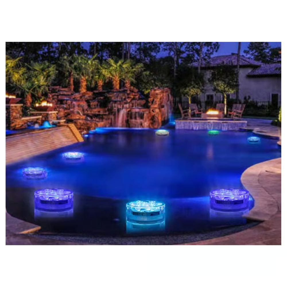 Arrango Αδιάβροχη Υποβρύχια Λάμπα με 10 LED RGB και Τηλεχειριστήριο Arrango Αδιάβροχη Υποβρύχια Λάμπα με 10 LED RGB και Τηλεχειριστήριο