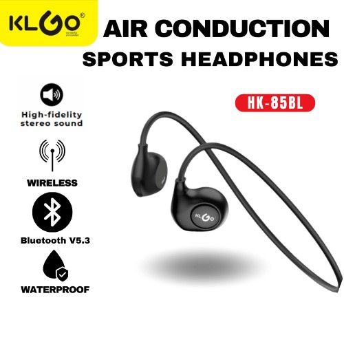 Ασύρματα Αδιάβροχα Air Conduction Ακουστικά Bluetooth V5.3 με Ακύρωση Θορύβου KLGO Ασύρματα Αδιάβροχα Air Conduction Ακουστικά Bluetooth V5.3 με Ακύρωση Θορύβου KLGO