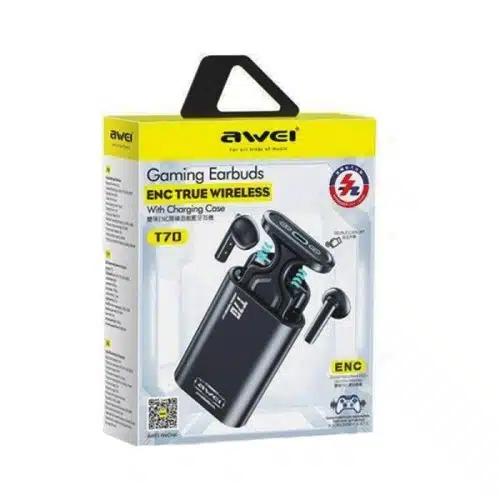 Awei T70 Ασύρματα Ακουστικά Bluetooth 5.3 με Αντοχή στον Ιδρώτα και Θήκη Φόρτισης Μαύρα Awei T70 Ασύρματα Ακουστικά Bluetooth 5.3 με Αντοχή στον Ιδρώτα και Θήκη Φόρτισης Μαύρα