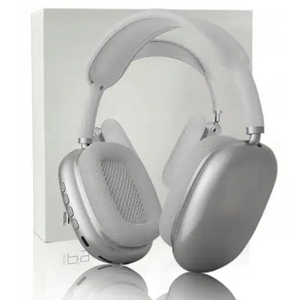 Ασύρματα Ακουστικά Bluetooth Headphones Λευκό-Ασημί-Over Ear Ασύρματα Ακουστικά Bluetooth Headphones Λευκό-Ασημί-Over Ear