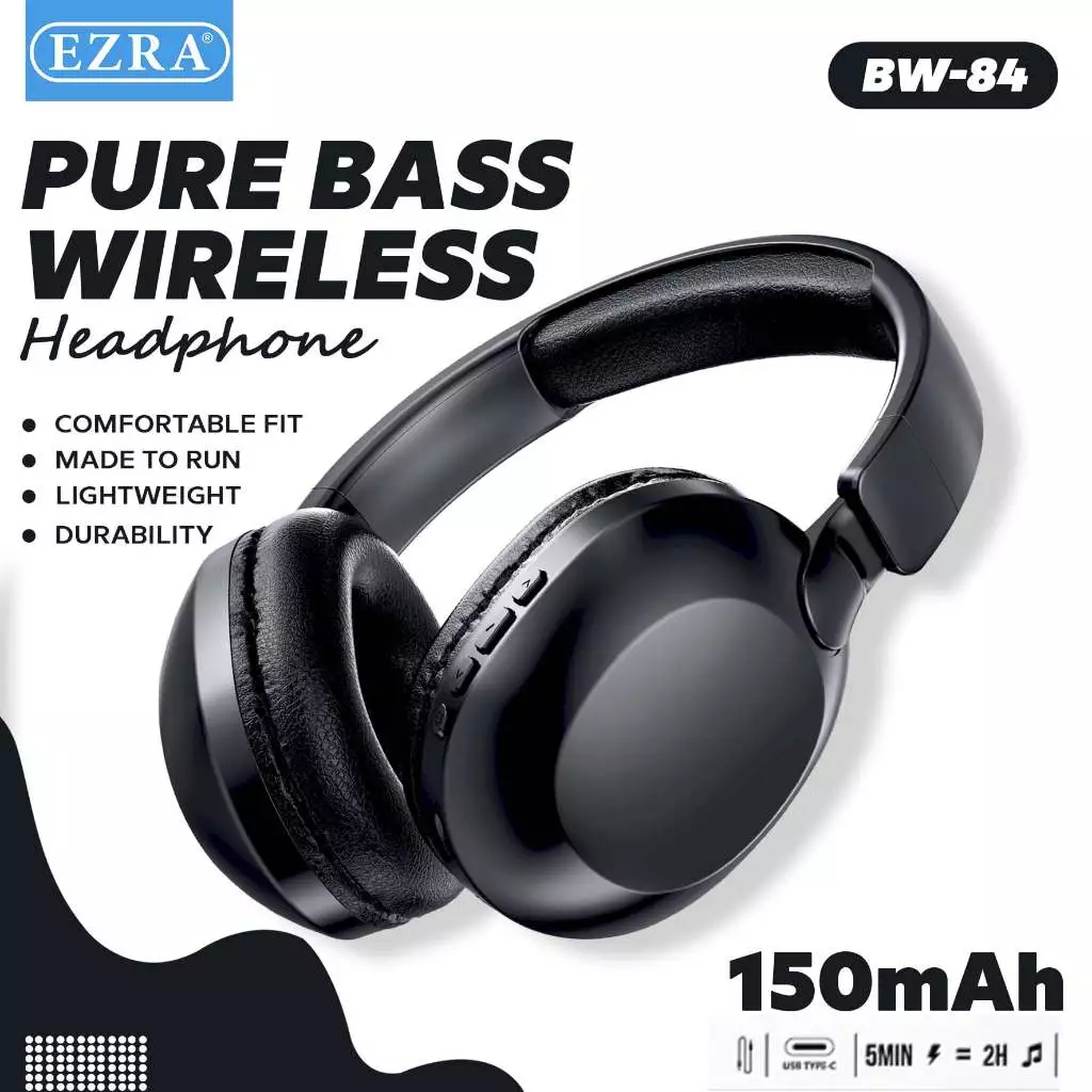Ασύρματα Ακουστικά Bluetooth με Μικρόφωνο & Noise Cancellation - Pure Bass Wireless Headphones EZRA Ασύρματα Ακουστικά Bluetooth με Μικρόφωνο & Noise Cancellation - Pure Bass Wireless Headphones EZRA