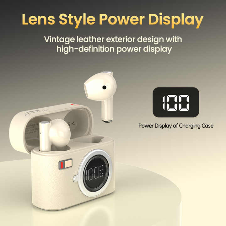 Ασύρματα Ακουστικά Bluetooth με Θήκη Φόρτισης σε Στυλ Ρετρό Κάμερας - Remax CozyBuds Ασύρματα Ακουστικά Bluetooth με Θήκη Φόρτισης σε Στυλ Ρετρό Κάμερας - Remax CozyBuds