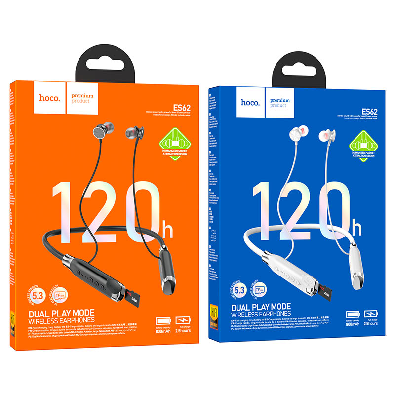 Ασύρματα Ακουστικά Λαιμού με 120 ώρες αυτονομίας - Neckband Wireless Earphones Hoco Ασύρματα Ακουστικά Λαιμού με 120 ώρες αυτονομίας - Neckband Wireless Earphones Hoco