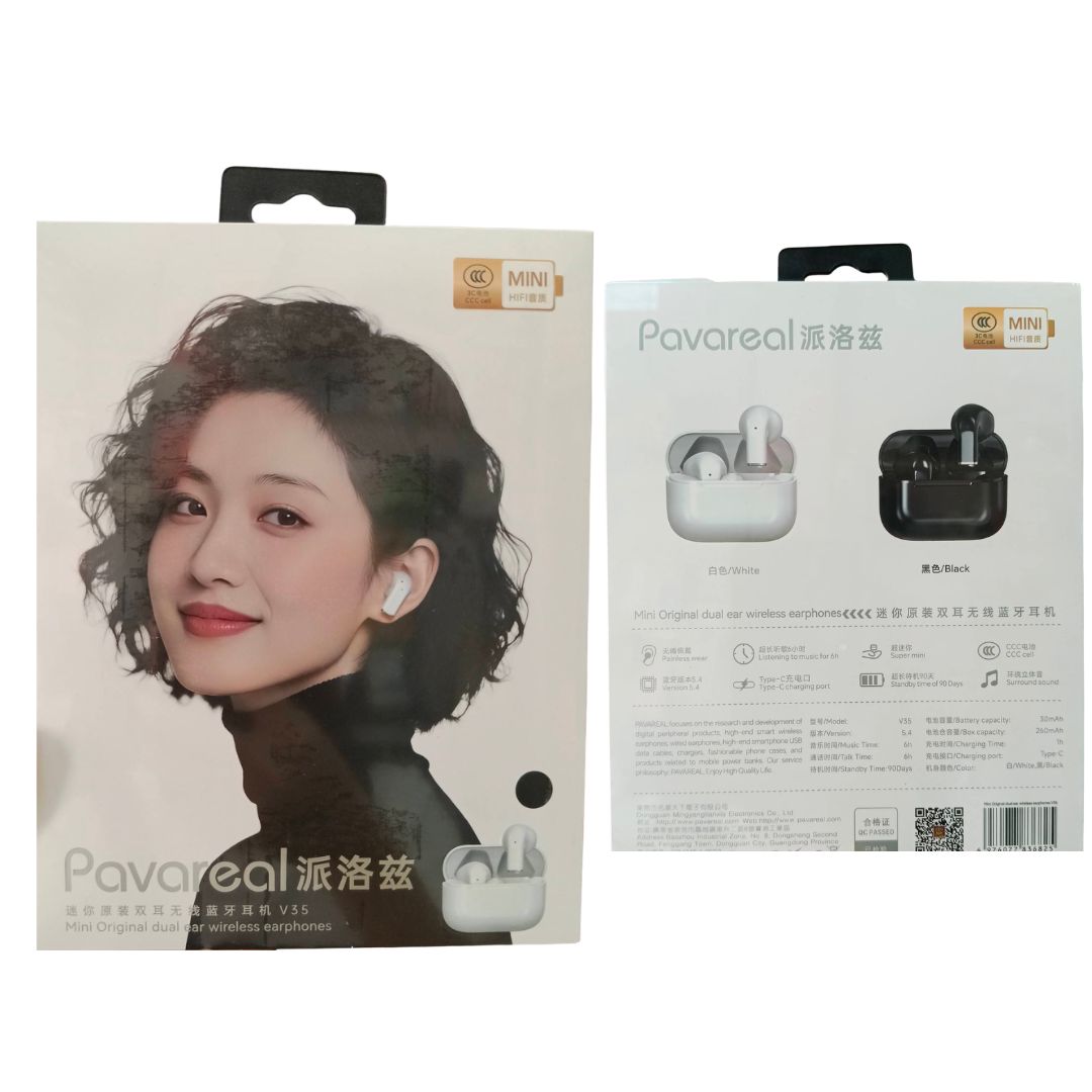 Ασύρματα Bluetooth Ακουστικά Earbuds Με Θήκη Φόρτισης Λευκά Pavareal Ασύρματα Bluetooth Ακουστικά Earbuds Με Θήκη Φόρτισης Λευκά Pavareal