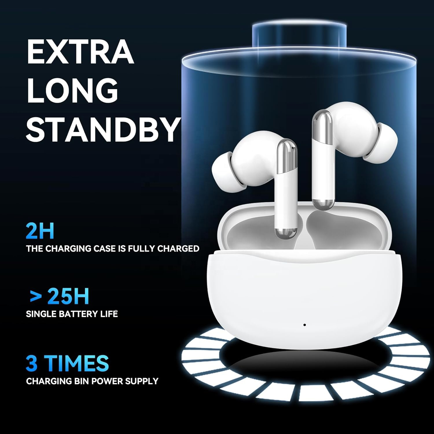 Ασύρματα Bluetooth Ακουστικά In-Ear με Active Noise Cancelation και Θήκη Φόρτισης - Diinami Ασύρματα Bluetooth Ακουστικά In-Ear με Active Noise Cancelation και Θήκη Φόρτισης - Diinami