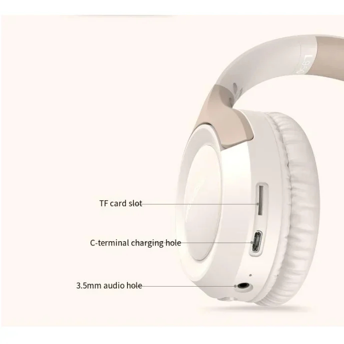 Ασύρματα Bluetooth Ακουστικά Over-Ear με Υποδοχή TF, Μικρόφωνο και Αναδιπλούμενο Σχεδιασμό Ασύρματα Bluetooth Ακουστικά Over-Ear με Υποδοχή TF, Μικρόφωνο και Αναδιπλούμενο Σχεδιασμό
