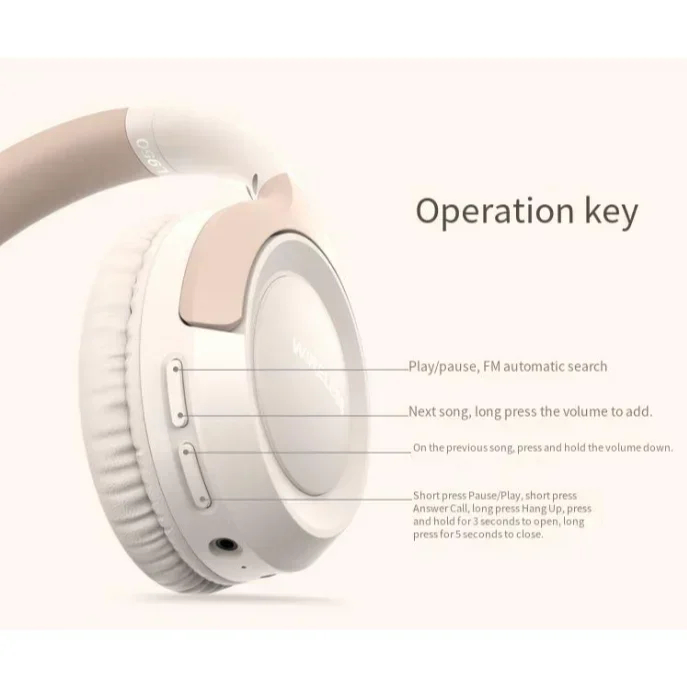 Ασύρματα Bluetooth Ακουστικά Over-Ear με Υποδοχή TF, Μικρόφωνο και Αναδιπλούμενο Σχεδιασμό Ασύρματα Bluetooth Ακουστικά Over-Ear με Υποδοχή TF, Μικρόφωνο και Αναδιπλούμενο Σχεδιασμό