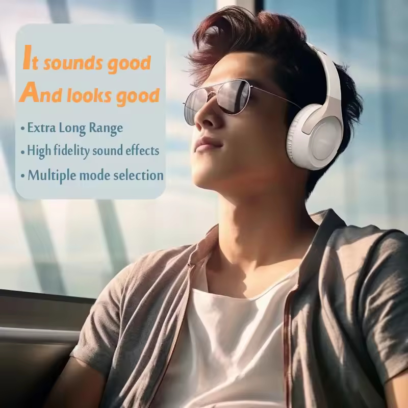 Ασύρματα Bluetooth Ακουστικά Over-Ear με Υποδοχή TF, Μικρόφωνο και Αναδιπλούμενο Σχεδιασμό Ασύρματα Bluetooth Ακουστικά Over-Ear με Υποδοχή TF, Μικρόφωνο και Αναδιπλούμενο Σχεδιασμό