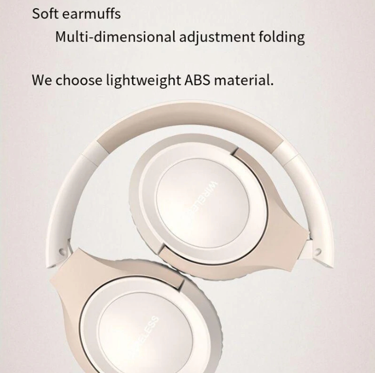 Ασύρματα Bluetooth Ακουστικά Over-Ear με Υποδοχή TF, Μικρόφωνο και Αναδιπλούμενο Σχεδιασμό Ασύρματα Bluetooth Ακουστικά Over-Ear με Υποδοχή TF, Μικρόφωνο και Αναδιπλούμενο Σχεδιασμό