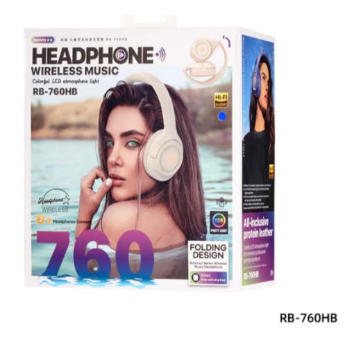 Ασύρματα Bluetooth Πτυσσόμενα Ακουστικά με RGB Φωτισμό και Μικρόφωνο REMAX Λευκό Ασύρματα Bluetooth Πτυσσόμενα Ακουστικά με RGB Φωτισμό και Μικρόφωνο REMAX Λευκό