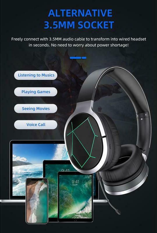 Ασύρματα Gaming Ακουστικά με Μικρόφωνο Οver Ear για PS4 PC Laptop, Smartphone Tablet - Awei Μαύρο-Γκρι Ασύρματα Gaming Ακουστικά με Μικρόφωνο Οver Ear για PS4 PC Laptop, Smartphone Tablet - Awei Μαύρο-Γκρι