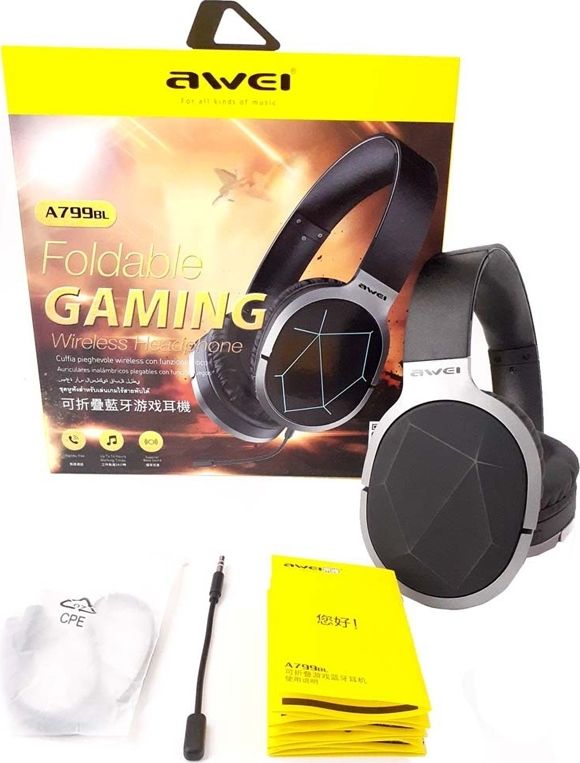 Ασύρματα Gaming Ακουστικά με Μικρόφωνο Οver Ear για PS4 PC Laptop, Smartphone Tablet - Awei Μαύρο-Γκρι Ασύρματα Gaming Ακουστικά με Μικρόφωνο Οver Ear για PS4 PC Laptop, Smartphone Tablet - Awei Μαύρο-Γκρι