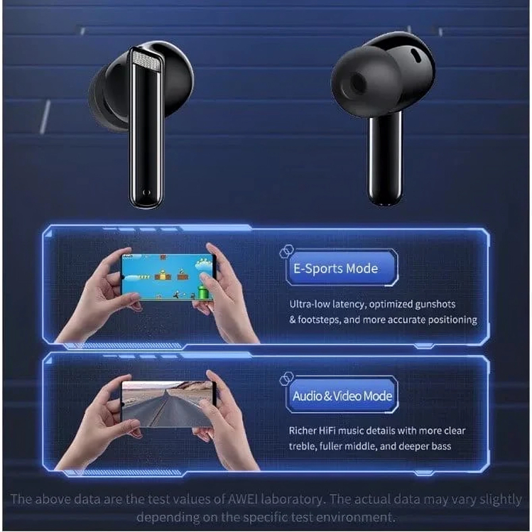 Ασύρματα In-Ear Bluetooth Ακουστικά με Θήκη Φόρτισης - Awei Gaming Earbuds Ασύρματα In-Ear Bluetooth Ακουστικά με Θήκη Φόρτισης - Awei Gaming Earbuds