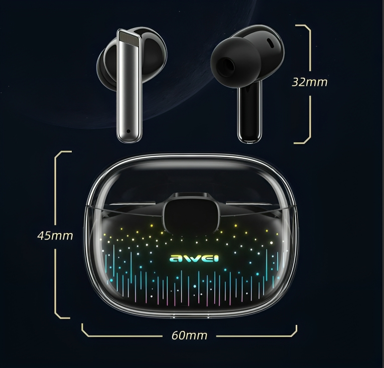 Ασύρματα In-Ear Bluetooth Ακουστικά με Θήκη Φόρτισης - Awei Gaming Earbuds Ασύρματα In-Ear Bluetooth Ακουστικά με Θήκη Φόρτισης - Awei Gaming Earbuds
