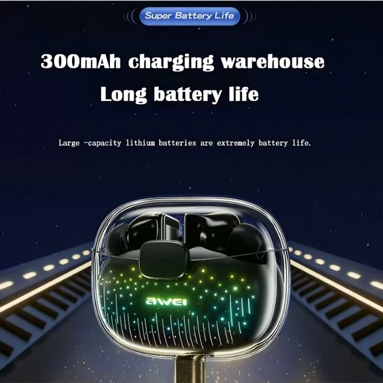 Ασύρματα In-Ear Bluetooth Ακουστικά με Θήκη Φόρτισης - Awei Gaming Earbuds Ασύρματα In-Ear Bluetooth Ακουστικά με Θήκη Φόρτισης - Awei Gaming Earbuds