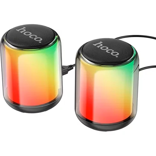 Ασύρματα Ηχεία Υπολογιστή Hoco 10W με RGB Φωτισμό Μαύρα Ασύρματα Ηχεία Υπολογιστή Hoco 10W με RGB Φωτισμό Μαύρα