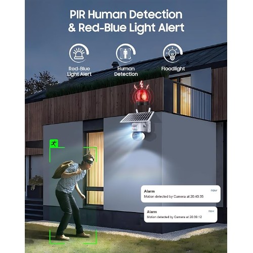Ασύρματη Αδιάβροχη 4G Ηλιακή Κάμερα 4K με Αισθητήρα Παρακολούθησης και Νυχτερινή Όραση - Andowl Ασύρματη Αδιάβροχη 4G Ηλιακή Κάμερα 4K με Αισθητήρα Παρακολούθησης και Νυχτερινή Όραση - Andowl