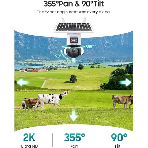 Ασύρματη Αδιάβροχη 4G Ηλιακή Κάμερα 4K με Αισθητήρα Παρακολούθησης και Νυχτερινή Όραση - Andowl Ασύρματη Αδιάβροχη 4G Ηλιακή Κάμερα 4K με Αισθητήρα Παρακολούθησης και Νυχτερινή Όραση - Andowl