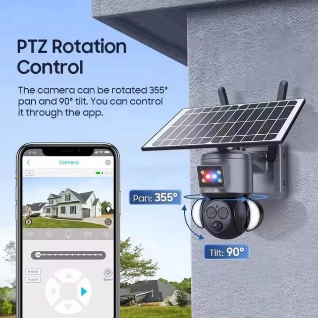 Ασύρματη Αδιάβροχη Ηλιακή IP Κάμερα Παρακολούθησης 4K - Μπαταρίας με Νυχτερινή Λήψη, Εφαρμογή Κινητού & Συνδεσιμότητα Wi-Fi 4G - Andowl Ασύρματη Αδιάβροχη Ηλιακή IP Κάμερα Παρακολούθησης 4K - Μπαταρίας με Νυχτερινή Λήψη, Εφαρμογή Κινητού & Συνδεσιμότητα Wi-Fi 4G - Andowl